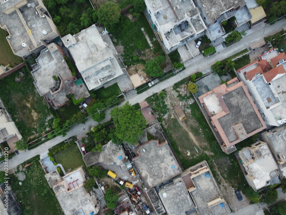 Non edited original high angle view of residential area with drone of cantt Lahore, Pakistan. Non edited original high angle view of residential area with drone of cantt Lahore, Pakistan.