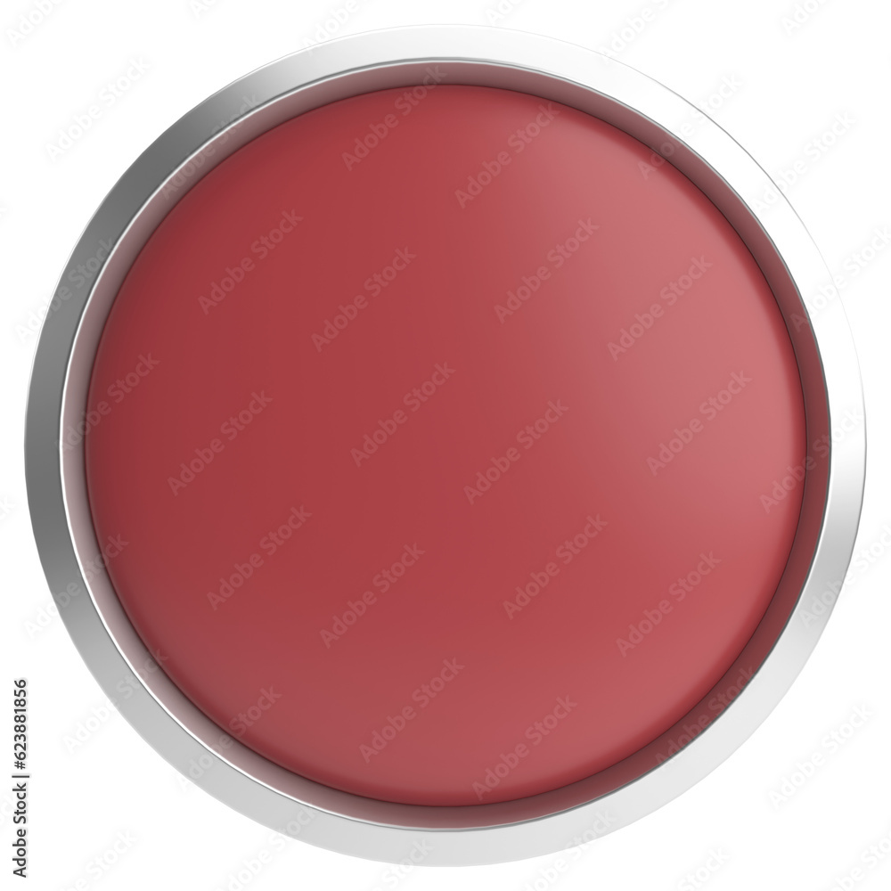 3D circle button. Empty button. 3D illustration. 3D circle button. Empty button. 3D illustration.
