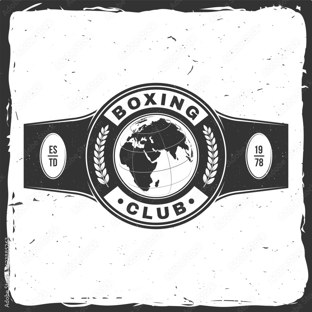 Boxing Club Badge Logo Design Vector Illustration For Boxing Sport boxing-club-badge-logo-design-vector-illustration-for-boxing-sport