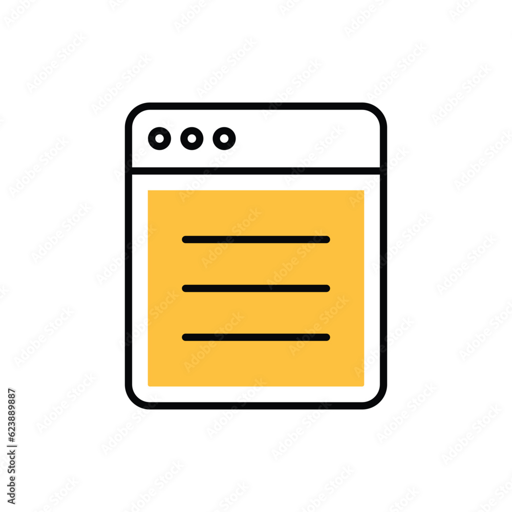 Content Management icon vector stock illustration. Content Management icon vector stock illustration.