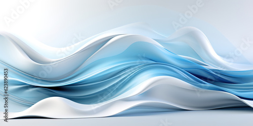 Abstract white blue Flow Background.