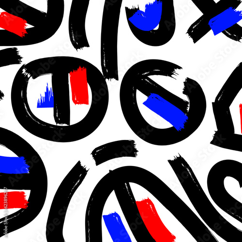 Vector hand painted abstract shapes, Abstract image