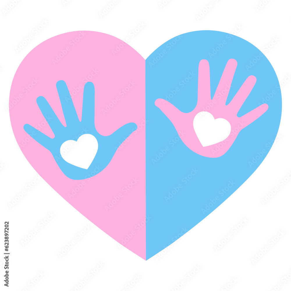 Love and Heart Care icon. Healthcare and medical concept on white background Love and Heart Care icon. Healthcare and medical concept on white background