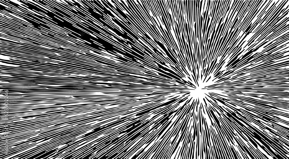 Obraz premium Monochrome texture composed of irregular graphic elements. Distressed uneven grunge background. Abstract vector illustration. Overlay for interesting effect and depth. Isolated on white background.