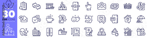 Loyalty points, Wireless charging and Work home line icons pack. Fuel price, Smile, Inspect web icon. Money transfer, Arena stadium, Friends chat pictogram. Reject mail, New mail, Seo shopping. Vector