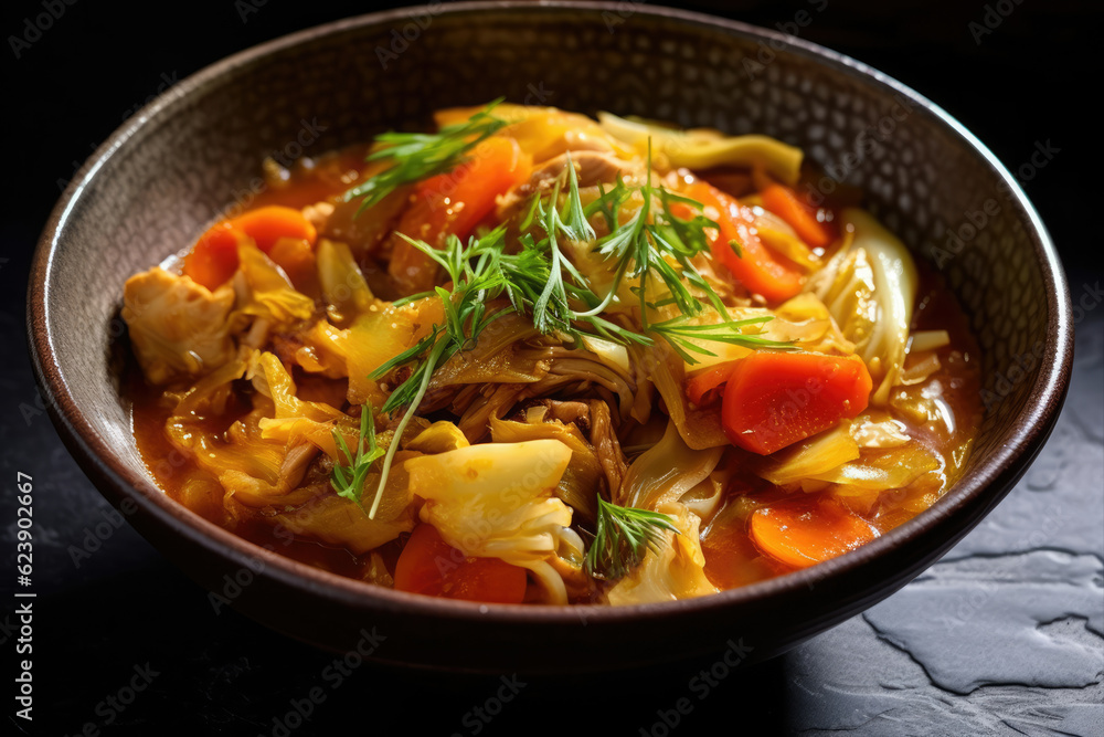 Vegetable Curry with Oyster Mushrooms, Generative AI Vegetable Curry with Oyster Mushrooms, Generative AI