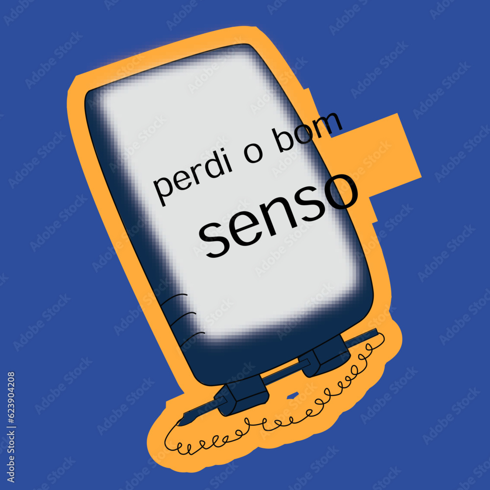 Vetor do aparelho DMC (Dispositivo Móvel de Coleta) utilizado pelo IBGE (Instituto Brasileiro de Geografia e Estatística) para realização da pesquisa demográfica do Censo.