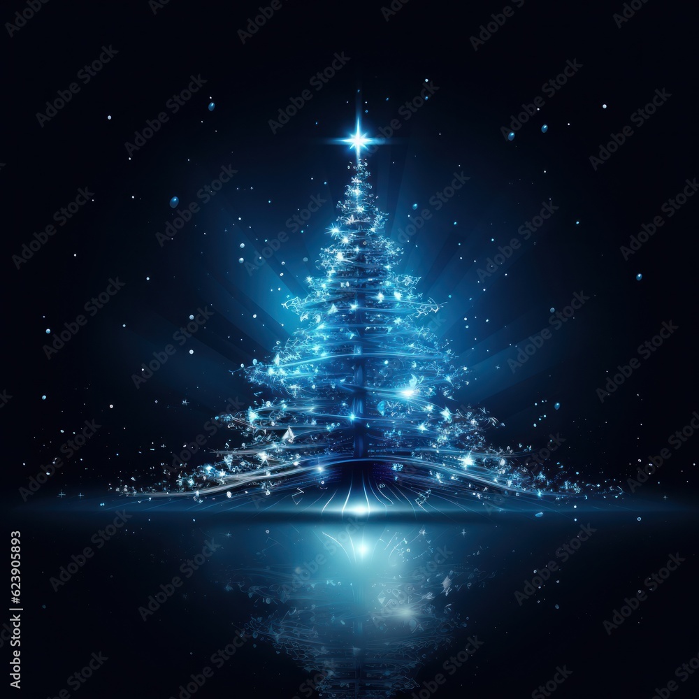 Christmas tree background. Illustration AI Generative. Christmas tree background. Illustration AI Generative.