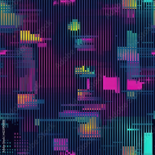 Colorful glitch texture - digtal, retro