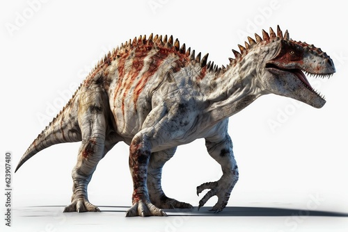 Dinosaurs on a white background  illustrations AI generated © Perachel Paz  Mark