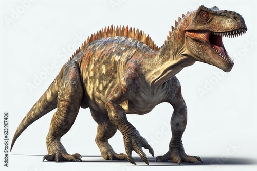 Dinosaurs on a white background  illustrations AI generated © Perachel Paz  Mark