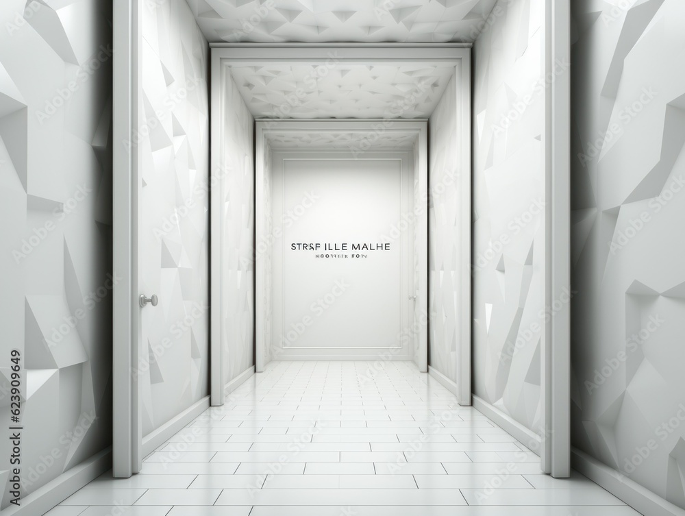 Obraz premium Futuristic Frame Art Mockup