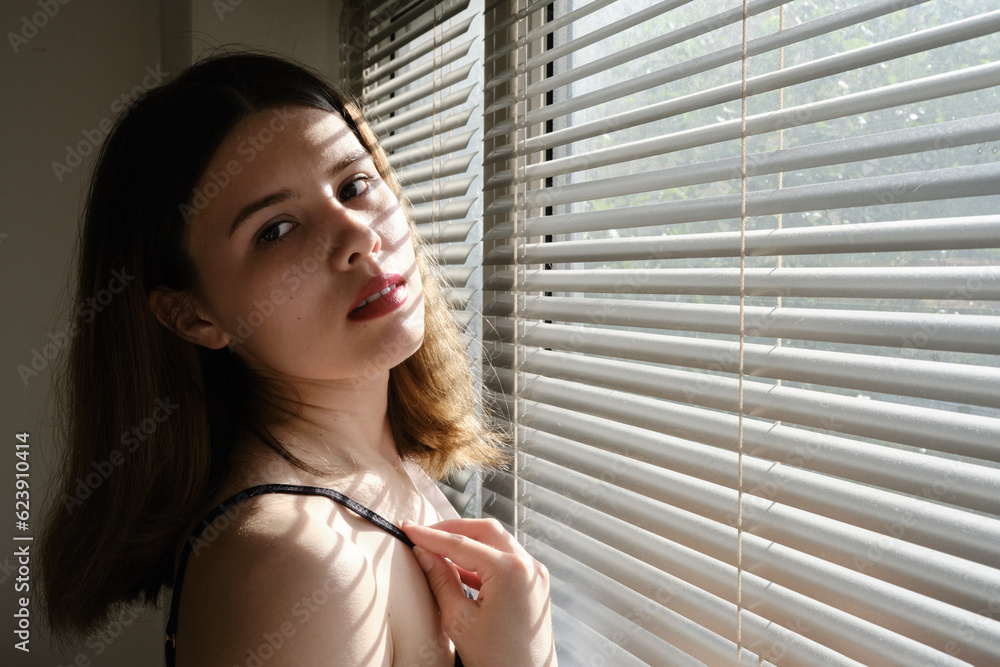 sensual girl on window sensual girl on window