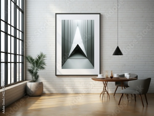Simulated AI-Generated Wall Art Mockup
