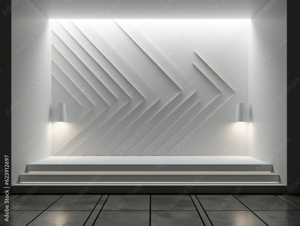 Obraz premium Minimalistic AI-Generated Wall Art Mockup