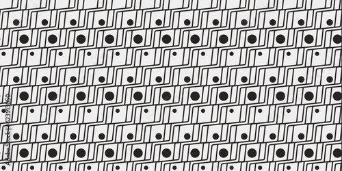 Black ladder, and dots. Diagonal pattern seamless. For prints and seamless coverings such as wallpapers, cushions, packaging.