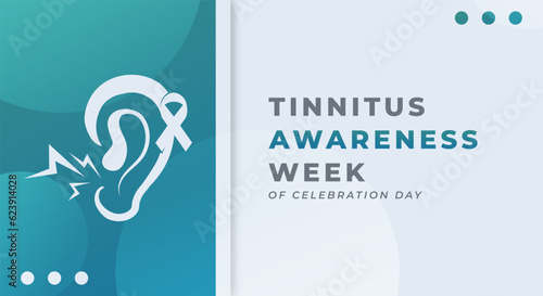 Tinnitus Awareness Week Celebration Vector Design Illustration for Background, Poster, Banner, Advertising, Greeting Card