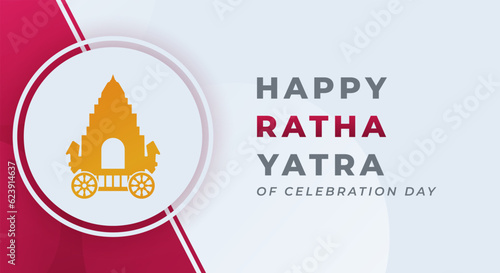 Happy Ratha Yatra Celebration Vector Design Illustration for Background, Poster, Banner, Advertising, Greeting Card