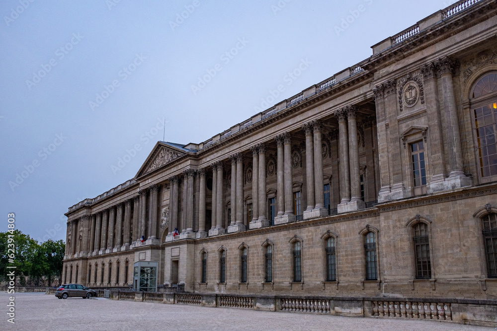 View of the Escuela del Louvre Junior Conseil in Paris, France