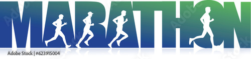 Great elegant vector editable marathon graphic  logo background design for your marathon championship event	