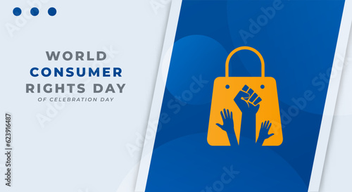 World Consumer Rights Day Celebration Vector Design Illustration for Background, Poster, Banner, Advertising, Greeting Card