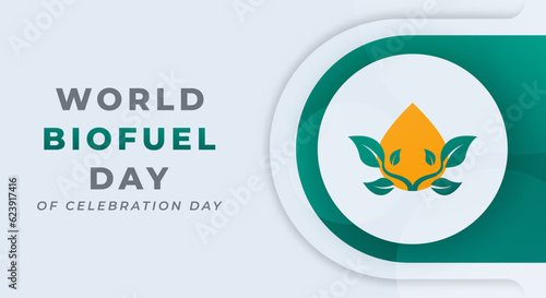 World Biofuel Day Celebration Vector Design Illustration for Background, Poster, Banner, Advertising, Greeting Card