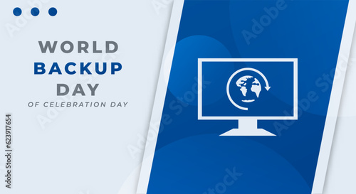 World Backup Day Celebration Vector Design Illustration for Background, Poster, Banner, Advertising, Greeting Card