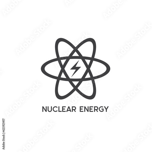 nuclear energy symbol, energy, vector art
