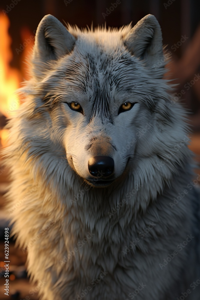 Fototapeta premium Wolf | Generative AI