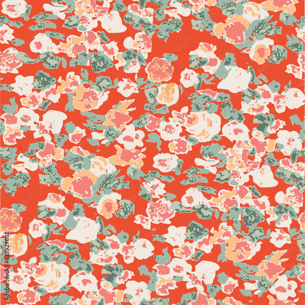 watercolor liberty floral pattern, perfect for fashion textiles and decoration