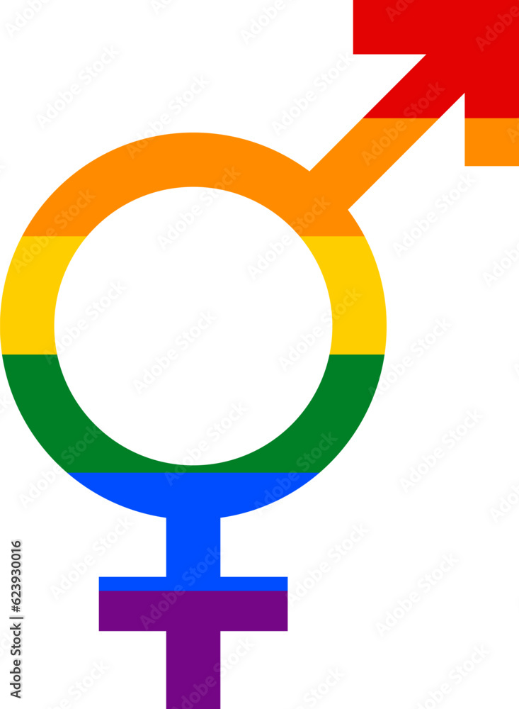 トランスジェンダー シンボル アイコン 記号 (Illustration of transgender symbol) / LGBT / LGBTQ トランスジェンダー シンボル アイコン 記号 (Illustration of transgender symbol) / LGBT / LGBTQ