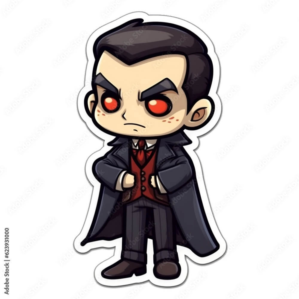 Cute Dracula character cartoon illustration Cute Dracula character cartoon illustration