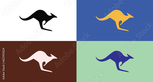 Kangaroo icon illustration isolated vector sign symbol