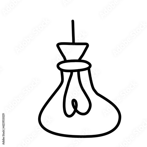Hand Drawn Light Bulbs Pattern 