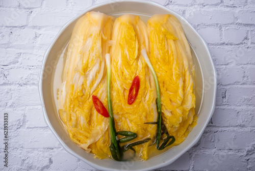 Korean traditional food white kimchi - water kimchi