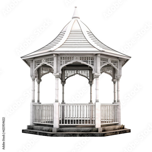 Gazebo. isolated object, transparent background