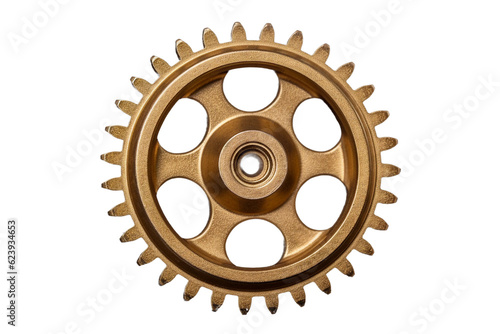 Gear wheel. isolated object, transparent background photo