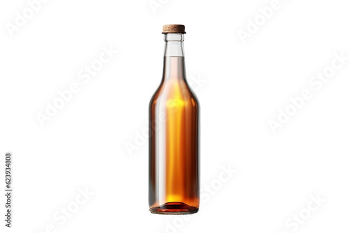 Glass bottle. isolated object  transparent background