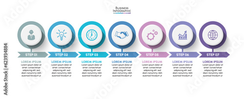 Business data visualization timeline infographic icons designed for abstract background template milestone element modern diagram process technology digital marketing data presentation chart Vector