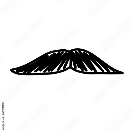Mustache doodle 