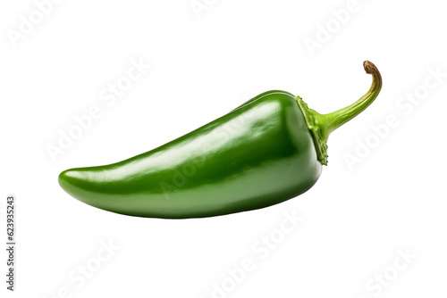 Jalapeno pepper . isolated object, transparent background