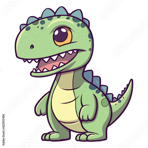 Cute Megalosaurus Dinosaur Illustration © pisan