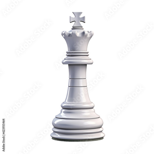 Print op canvas King chess piece. isolated object, transparent background