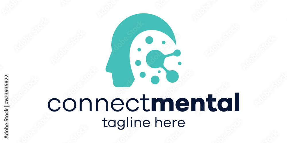 logo design mental tech icon vector inspiration logo design mental tech icon vector inspiration