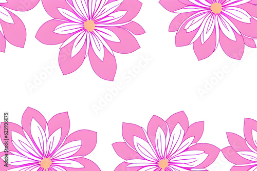 big Pink flower pattern Created by AI