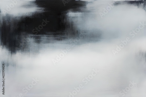 White washed painted textured abstract background with brush strokes in white and black shades 