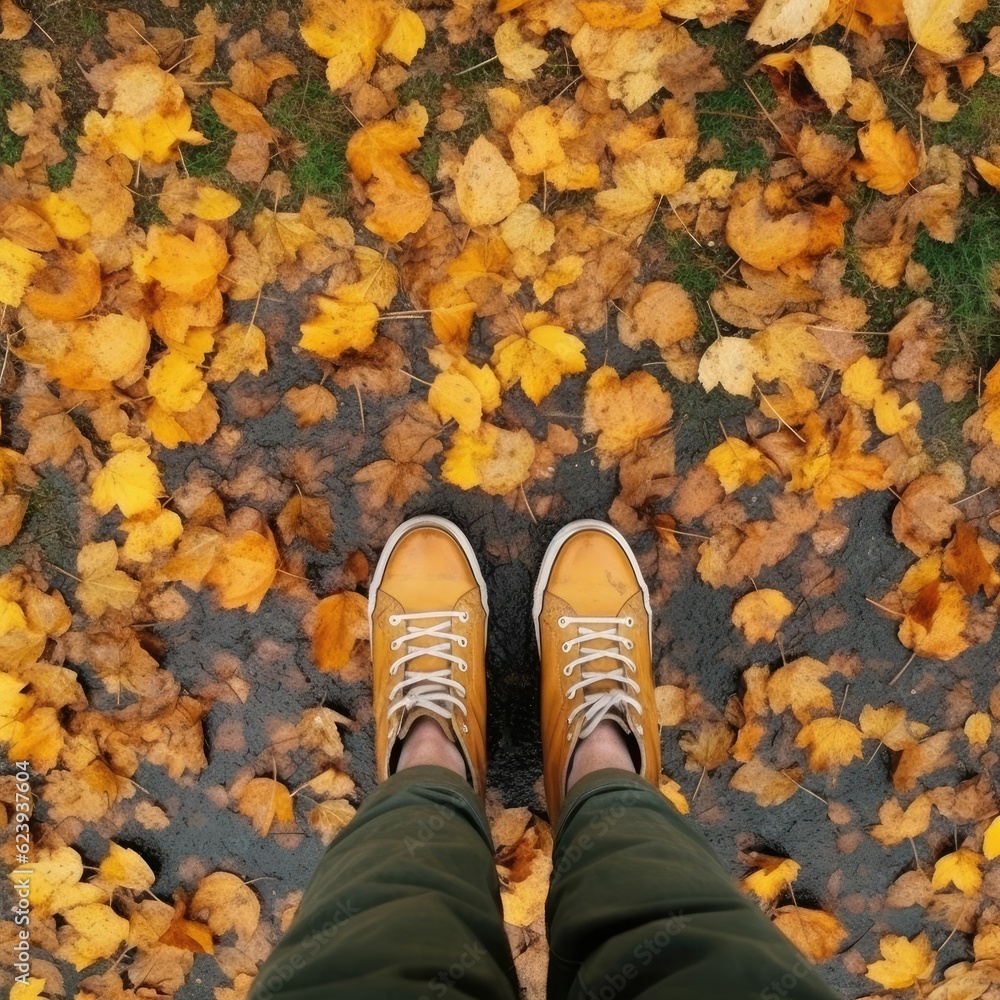boots on the autumn leaves boots on the autumn leaves