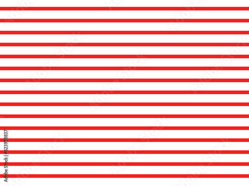 少し太いボーダー柄　赤