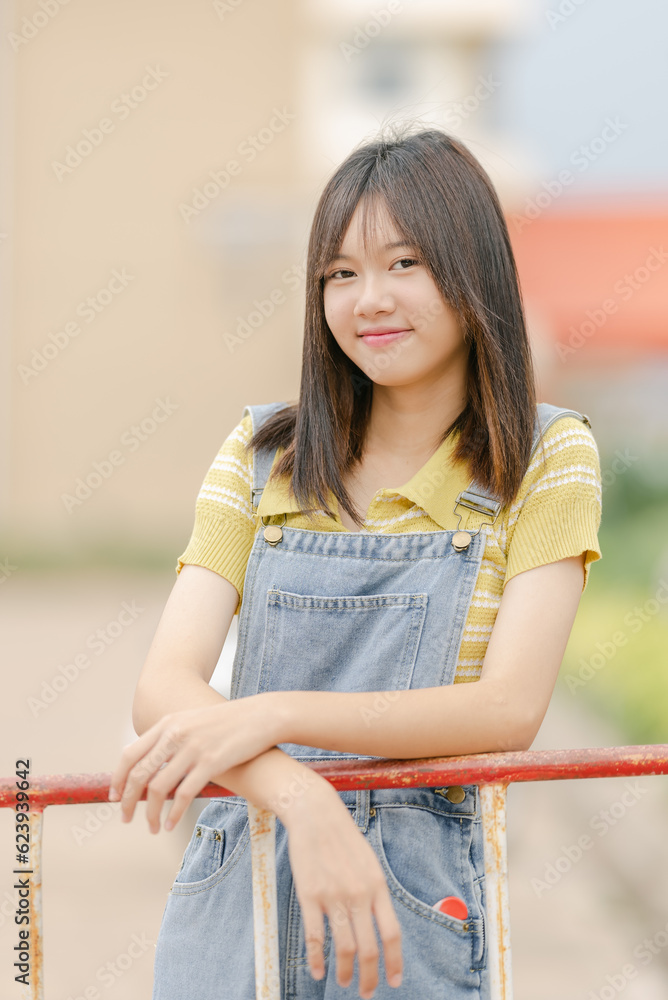 Portrait of Asian Girl smile and looking at camera Portrait of Asian Girl smile and looking at camera