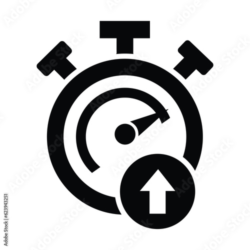 Up time, business time, delivery time icon